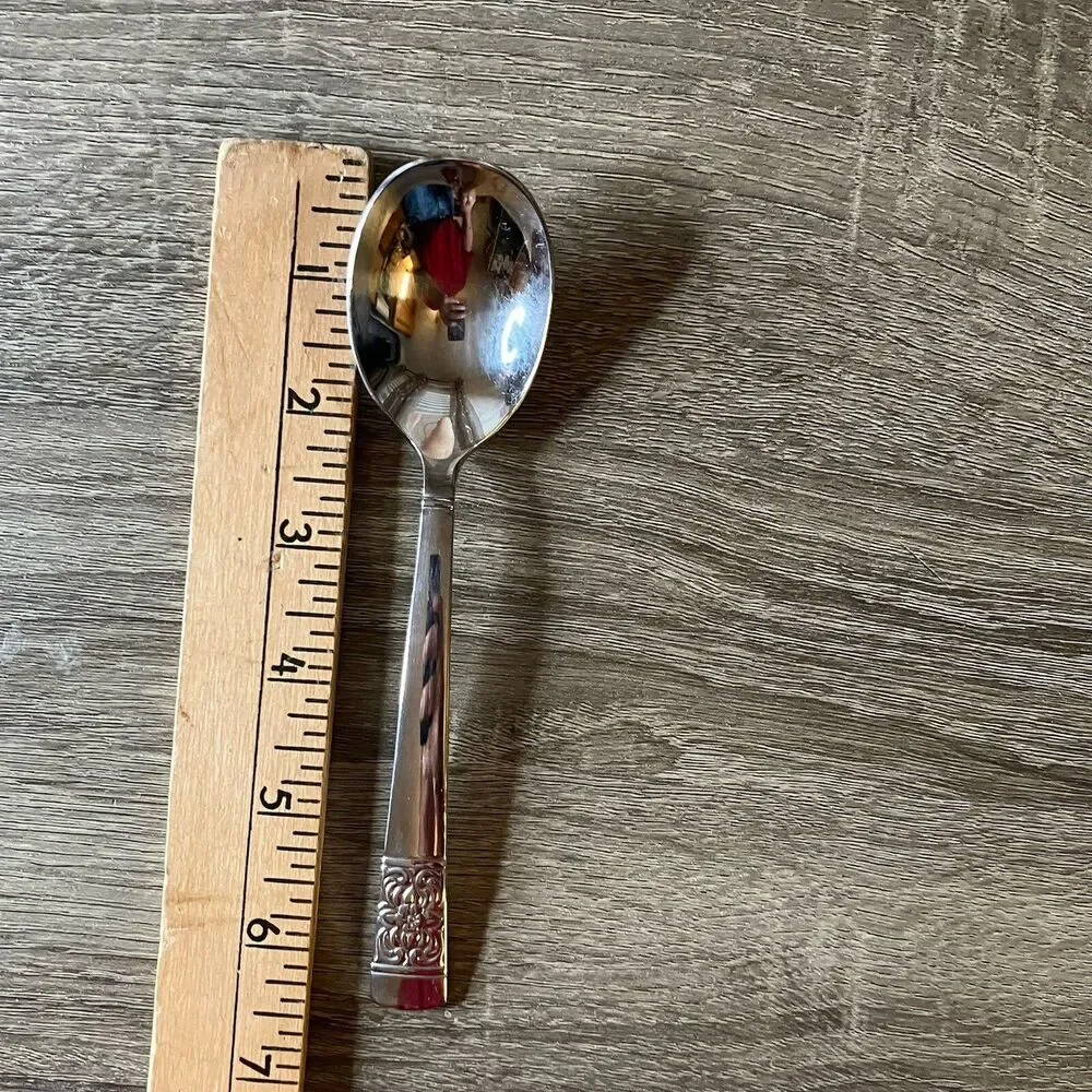 Reed & Barton HARVEST BOUQUET Stainless 18/10 Silverware Soup Spoon Replacement